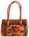 Crafts of India Jungle Elephants Design Ethnic Hand Embossed Shantiniketan Leather Indian Shoulder Bag
