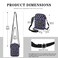 GJTIM DandD Gift Role Playing Games Gift Dice Pouch DandD Accessory Pouch Bag Games Crossbody Bag for RPG Gamer My Actions CB