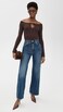 Elleme Womens Trousse Suede Shoulder Bag Brownie One Size