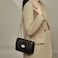 FOXLOVER Womens Mini Quilted Chain Crossbody Bags Purses Shoulder Bag for Women Leather Casual Black