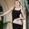 GLITZALL Clutch Purse and Dumpling Bag for Women Designer Cloud Handbag and Ruched Bag with Detachable Shoulder StrapSoft PU Leather Beige