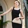 GLITZALL Clutch Purse and Dumpling Bag for Women Designer Cloud Handbag and Ruched Bag with Detachable Shoulder StrapSoft PU Leather Beige