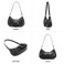 HIYOLALA Y2K Purse Small Shoulder Bags for Women with Rivets Punk Style Goth Grunge Emo Handbag