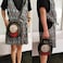 Lyuxhetaokdiq Women PVC Clock Shaped Handbag Crossbody Shoulder Bag Clock Purse 1 Black