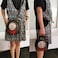 Lyuxhetaokdiq Women PVC Clock Shaped Handbag Crossbody Shoulder Bag Clock Purse 1 Black