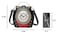 Lyuxhetaokdiq Women PVC Clock Shaped Handbag Crossbody Shoulder Bag Clock Purse 1 Black