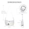MEXS Shoulder Bag for Women Handbags with Adjustable Strap Underarm Purse Mini Clutch Purses Trendy Crescent Bags 1L