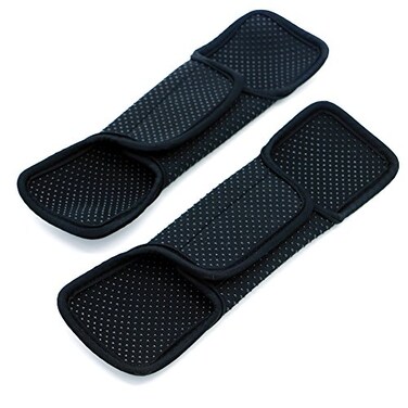 Orchidtent 2 Pack Comfort Shoulder Strap Pads for Laptop Messenger Backpack Rucksack Travel Bag Replacement Shoulder Bags BLACK2