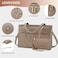 LOVEVOOK Laptop Bag for Women Leather Laptop Tote Bag Large Computer Bag Waterproof Business Office Work Bag