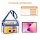 MAY TREE Clear Bag for Stadium Events Clear Messenger Bag Suitable for Concert Outfits and Sports Events SmallBlue