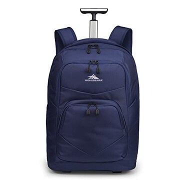 High Sierra Freewheel Pro Wheeled Backpack In True Navy