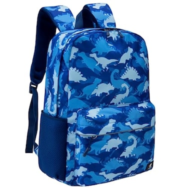 Fenrici Dinosaur Backpack for Boys Kids Boys Backpack for School Kids Bookbags with Padded Laptop Compartment Dino Blue 17 Inch