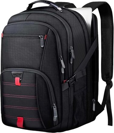 ANTERK Extra Large Backpack 184 Inch Travel Laptop Backpacks for Men Women 55L Anti Theft Water Resistant College Bussiness TSA Airline Approved Work Computer Backpack Black