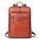 CLUCI Vegetable Tanned Full Grain Leather 156 inch Laptop Backpack Purse for Women Casual Daypack Travel Backpack Redbrown