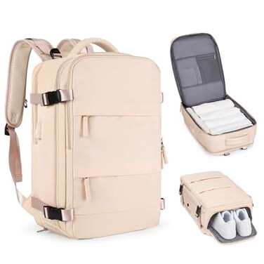 coofay Carry On Backpack Flight Approved Personal Item Travel Backpack For Women Airline Approved Waterproof Sports Luggage Backpack Casual Daypack Small Hiking Backpack