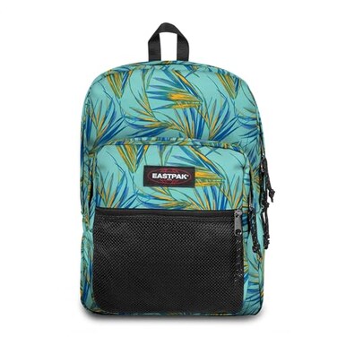 EASTPAK Pinnacle 38L Everyday Backpack with Dual Compartments Organizer Front Pocket Padded Back Panel Shoulder Straps Brize Palm Aqua