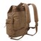 HuaChen Vintage Canvas Travel Backpack with Leather Trim Laptop Padded Sleeve Hidden Back Security Pocket Fits 14Inch M32 Brown