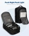 Hynes Eagle 2 in 1 Travel Backpack 22 inches Carry on Luggage 63L Rolling Backpack for Men Women with Packing Cubes 3PCS Set Black