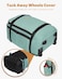 Hynes Eagle Rolling Backpack 42L Backpack with Wheels Airline Approved Carry on Luggage Laptop Travel Suitcase Bag for Women Men Mint Green