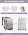 LOVEVOOK 40L Travel Backpack for Women Men 173 Inch Carry On Backpack Personal Item Backpack for Airlines Spacious and Durable Design with 3 Packing Cubes