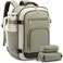 LOVEVOOK Carry On Travel Backpack For Women Flight Approved 40L Large Personal Item Backpack Travel Bag for Airplanes Business 17 Inch Laptop Backpack Weekender Overnight Daypack With 2 Cubes