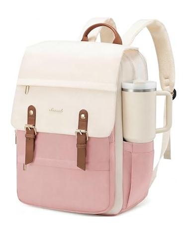 LOVEVOOK Laptop Backpack for Women 156 Inch Vintage Travel Backpack Purse Airline Approved Large Computer Bag Lightweight for Nurse Teacher