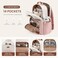 LOVEVOOK Laptop Backpack for Women with Pouch Pocket for Large Capacity Cup156 Inch Teacher Nurse College Work Backpack PurseWaterproof Laptop Bag Computer Back Pack for Travel BeigePinkBrown