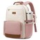 LOVEVOOK Laptop Backpack for Women with Pouch Pocket for Large Capacity Cup156 Inch Teacher Nurse College Work Backpack PurseWaterproof Laptop Bag Computer Back Pack for Travel BeigePinkBrown