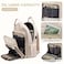 LOVEVOOK Laptop Backpack Women Teacher Backpack156 Inch Laptop Bag with USB PortWaterproof Daypack for Work Travel Antiquewhite