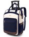 Arcoyard Rolling Backpack for Women Travel Backpack with Wheels Vertical Storage Wheeled Laptop Backpack Backpack on Wheels for College Business Work Overnight Stylish Rolling Laptop Bag Navy Blue