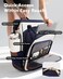 Arcoyard Rolling Backpack for Women Travel Backpack with Wheels Vertical Storage Wheeled Laptop Backpack Backpack on Wheels for College Business Work Overnight Stylish Rolling Laptop Bag Navy Blue