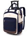 Arcoyard Rolling Backpack for Women Travel Backpack with Wheels Vertical Storage Wheeled Laptop Backpack Backpack on Wheels for College Business Work Overnight Stylish Rolling Laptop Bag Navy Blue