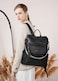 Shrrie Laptop Backpack for Women 156 inchTravel Leather Backpack Purse Nurse Teacher Carry on Backpack Computer BagProfessional WaterResistant College Business Work Casual DaypackTwotone Black