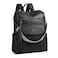 Shrrie Laptop Backpack for Women 156 inchTravel Leather Backpack Purse Nurse Teacher Carry on Backpack Computer BagProfessional WaterResistant College Business Work Casual DaypackTwotone Black