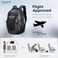 Swissdigital Design Laptop Backpack with USB Charging Port Travel Backpack Fits 156 inches Computer 31L College School Backpack for Men BlackGrey SD80302
