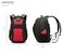 Swissdigital Design Mens Laptop Backpack for College and Business Travel with Integrated USB Charging Port and RFID Protection Fits 156 Laptops BlackRed J1441