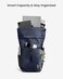 tomtoc Roll Top Laptop Backpack Lightweight WaterResistant Commute Expandable Casual Daypack for 13156 inch Laptop Rucksack for Work College Trip Capacity Adjustable 1720L Dark Blue
