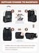 Tonyeee Rolling Backpack for Women Large Travel Backpack with Wheels Carry on Flight Approved 156 Inch Laptop Wheeled Roller Bag Suitcase for Work Bussiness Weekender BeigeM Underseat Size