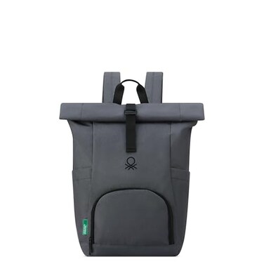 United Colors of Benetton Be Rolltop Laptop Backpack Anthracite