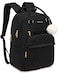 VANKANY Laptop Backpack Women School Backpack for Teen Girls Middle High School College Students Teacher Work Bag Nursing Bookbag Black