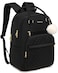 VANKANY Laptop Backpack Women School Backpack for Teen Girls Middle High School College Students Teacher Work Bag Nursing Bookbag Black