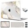 CISSOOK for MacBook Air 136 inch Case 2026 2025 2024 2023 2022 Release Model A3449 A3240 A3113 A2681 Lotus Hard Shell Case Keyboard Cover for MacBook Air 13 M2 M3 M4 M5 Chip Charming Painting
