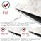DONGKE Compatible with MacBook Air 13 inch Case 2021 2020 2019 2018 Release A2337 M1 A2179 A1932 with Retina Display Touch ID Plastic Hard Shell Keyboard Cover Golden Florals