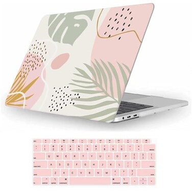 Fancity Compatible with MacBook Pro 13 inch Case with Touch Bar 2020 2021 2022 M2 M1 Chip A2338A2289A2251A2159A1989A1706 Hard Shell Pro 13 Case 20162022 Release Keyboard Cover Flow Leaf