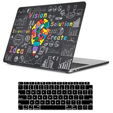 Fancity Compatible with MacBook Pro 16 inch Case 2026 M5 2025 M4 20212024 M3 M2 M1 A3429 A3428 A3403 A3186 A2991 A2780 A2485 Protective Plastic Hard Shell Case Keyboard Cover Idea
