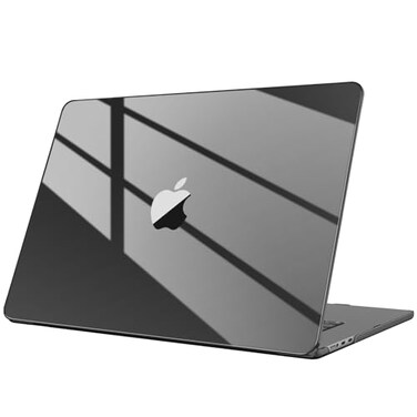 FINTIE Fintie Case for MacBook Air 15 Inch A3448 A3241 A3114 A2941 2023 2024 2025 2026 Release UltraTransparent Slim Snap On Hard Shell Cover for MacBook Air 153 M2 M3 M4 M5 Chip Crystal Black