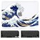 iDonzon Case for MacBook Air 13 inch M1 A2337 A2179 A1932 20222018 Release 3D Effect Matte Clear See Through Hard CoverKeyboard Cover Compatible Air 133 with Retina Display Touch ID Great Wave