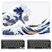 iDonzon Case for MacBook Air 13 inch M1 A2337 A2179 A1932 20222018 Release 3D Effect Matte Clear See Through Hard CoverKeyboard Cover Compatible Air 133 with Retina Display Touch ID Great Wave