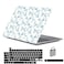 LanBaiLan Compatible for MacBook Pro 13 inch with Touch Bar M2 2026 2025 2024 2023 20222016 A2338 M1 A2251 A2289 A2159 A1989 A1708 A1706 Laptop Hardshell Case and Keyboard Cover Engraved Floral