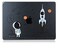 UESWILL Case Compatible with MacBook Pro 14 inch M5 M4 M3 M2 M1 Pro Max chip Touch ID 20262021 Release Pattern Hard Shell Cover Astronaut A